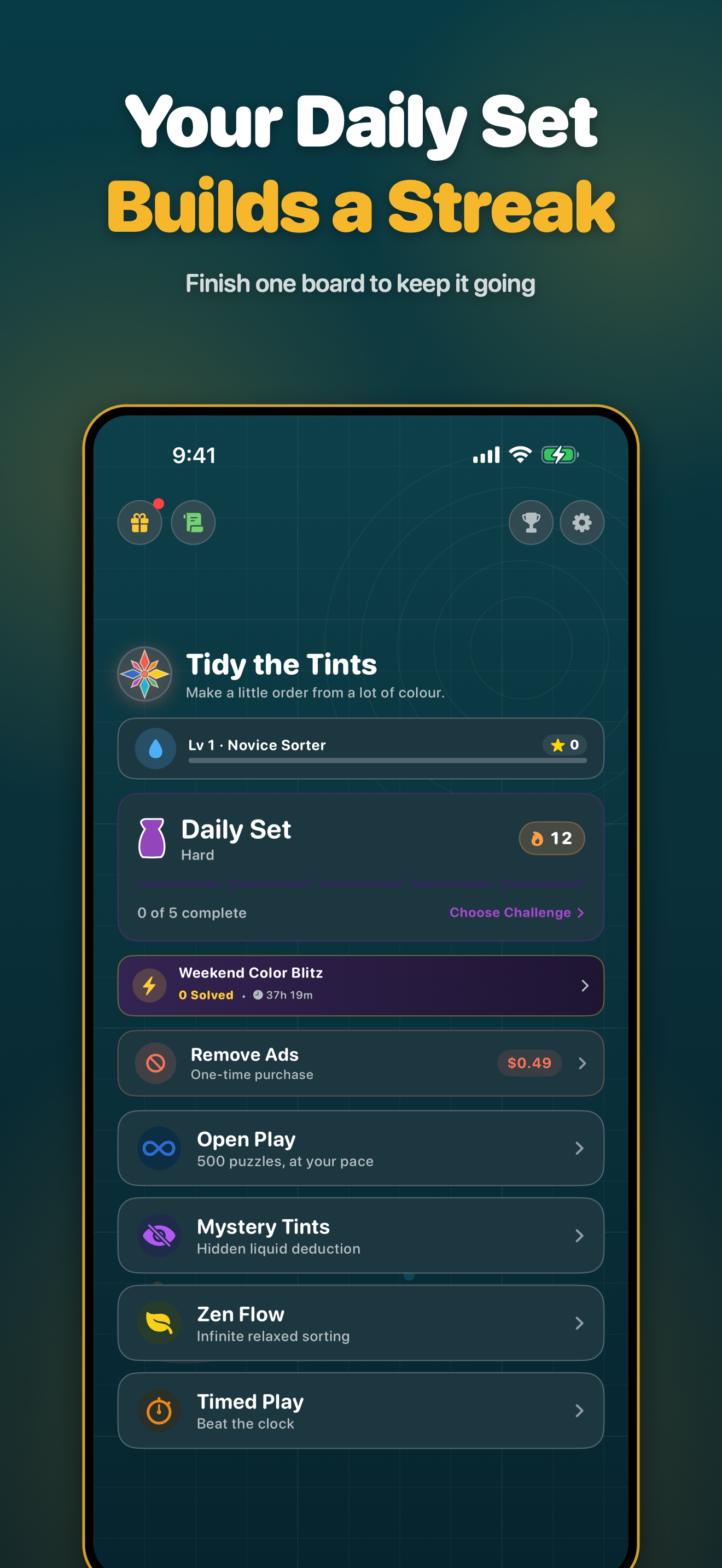 Daily Set & Streak System